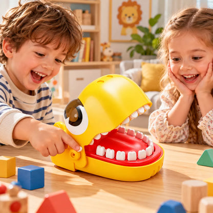 Yellow Shark Bite Game – Surprise Snap Interactive Party Toy for Kids