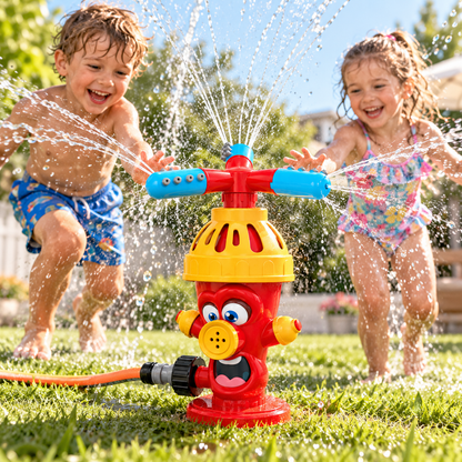 Rotating Fire Hydrant Sprinkler Toy – 360° Outdoor Water Sprayer for Kids, Backyard & Summer Fun