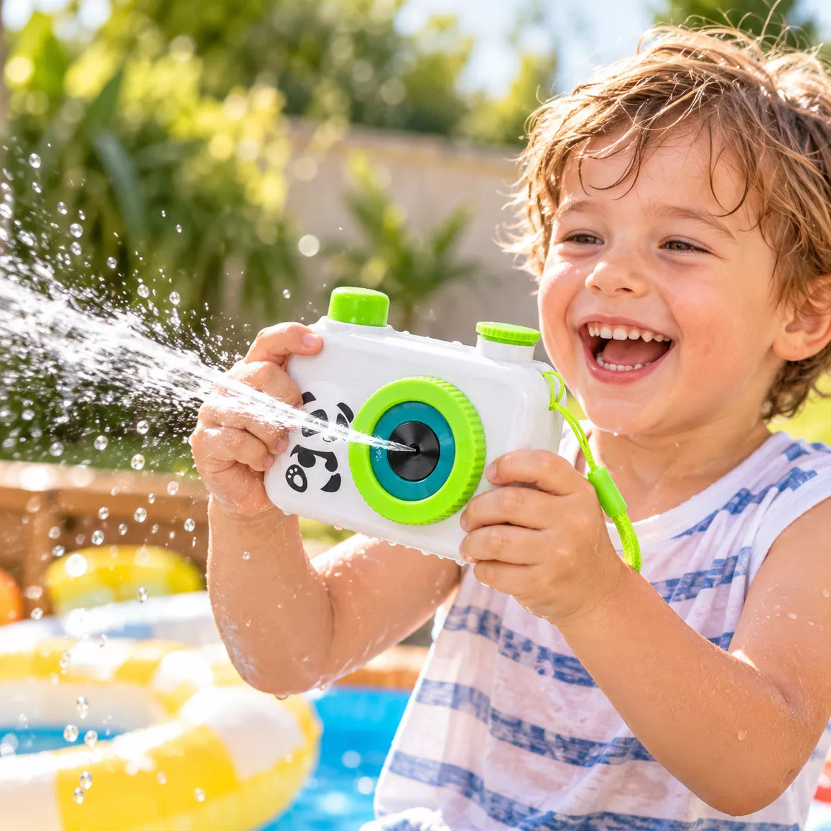 Panda Water Spray Camera Toy – Fun Outdoor Water Blaster for Kids