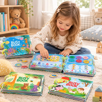 4Pack Interactive Learning Busy Books for Kids